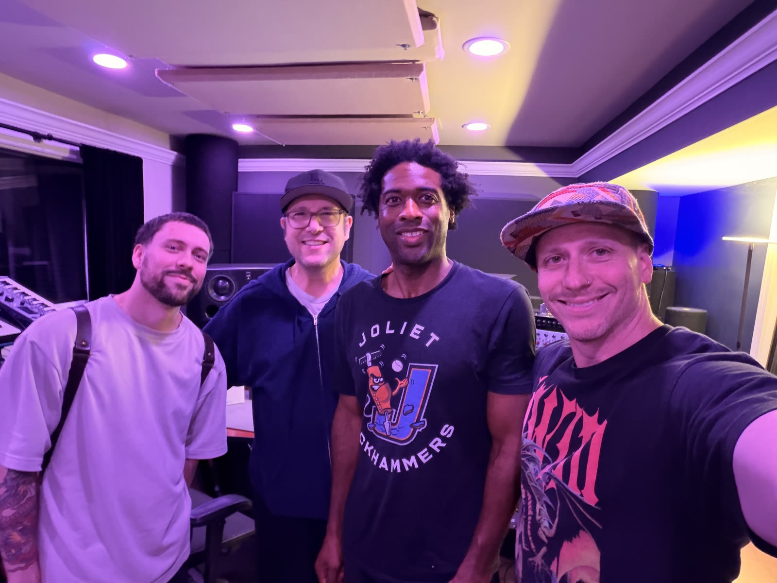 A recent studio session with Dave Tough and musicians